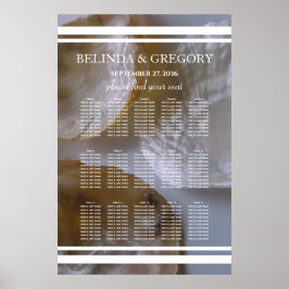 Poster Gráfico de Assentos de Casamento de Praia