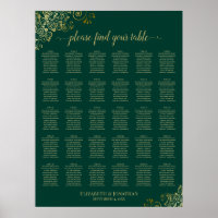 Gráfico de Assentos de Casamento em Mesa de 30 em