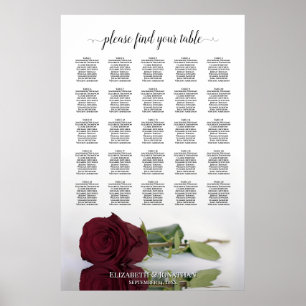 Poster Gráfico de Assentos de Casamento Mesa 25 da Borgo