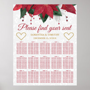 Poster Gráfico de Assentos de Casamento no inverno de Na