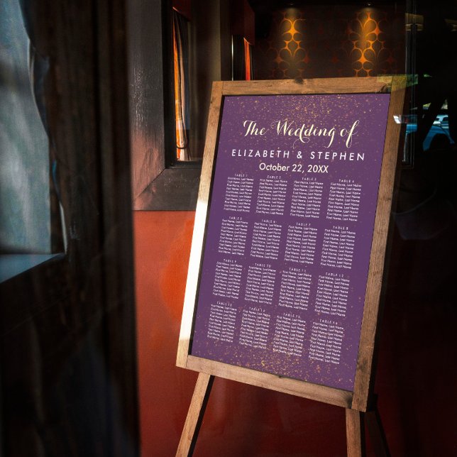 Pôster Gráfico de Assentos de Casamentos de Invólucro com (Criador carregado)