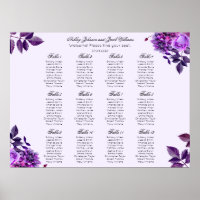 Gráfico de assentos de flores roxas. Lilac floral