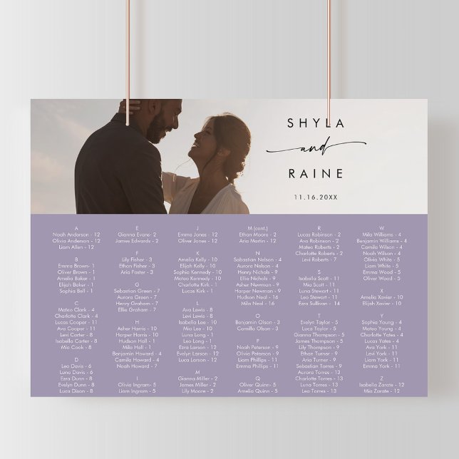 Poster Gráfico de Assentos de Imagem Roxa com Lavanda Bic (Criador carregado)