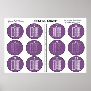Poster Gráfico de Assentos de Mesa Ultra Violet 12 Casam