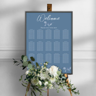 Poster Gráfico de Assentos de Recepção de Casamento Simpl