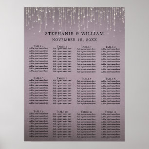 Poster Gráfico de Assentos de Rosa de Linha Elegante