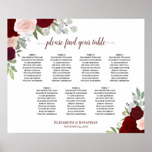 Poster Gráfico de Assentos de Rosas Vermelhas e Luminosas