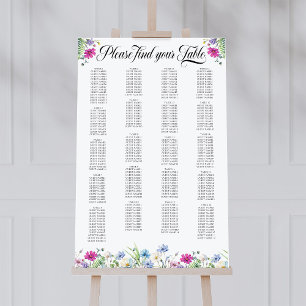 Poster Gráfico de Assentos Flexível para Jardim de Flores