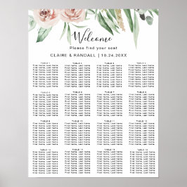 Poster Gráfico de Assentos Florais De Casamentos Florais,