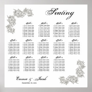 Poster Gráfico de Assentos Inspirados na Vintage Personal