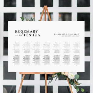 Poster Gráfico de Assentos Moderno Elegante Encontre seu