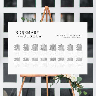 Poster Gráfico de Assentos Moderno Elegante Encontre seu
