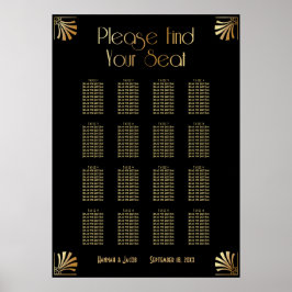 Poster Gráfico de Assentos na Mesa 16, na Deco de Arte Pr