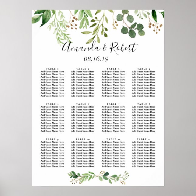 Poster Gráfico de Assentos Selvagem de Verão (Frente)