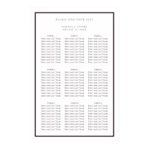 Gráfico de Assentos Simples de Casamentos Roxos e 