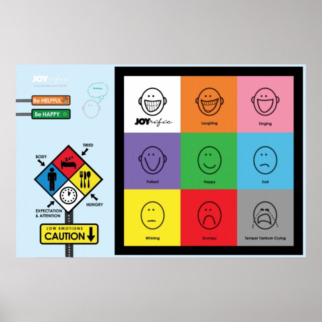 Poster Gráfico de Atitude JOYrific (Frente)