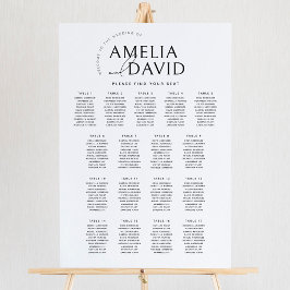 Poster Gráfico de boas-vindas do Mesa 17 moderno