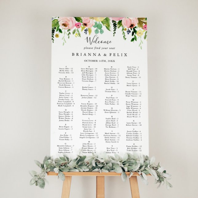 Poster Gráfico de Caça Colorida Tropical Caindo Alfabetiz (Criador carregado)