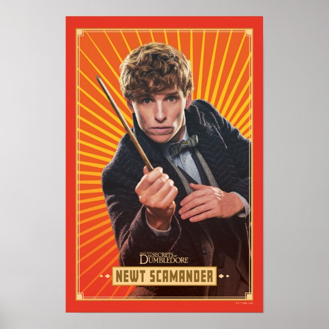 Poster Gráfico de Caracteres Newt Scamander (Frente)