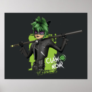 Poster Gráfico de Caracteres Nó de Garra Reversa Miraculo