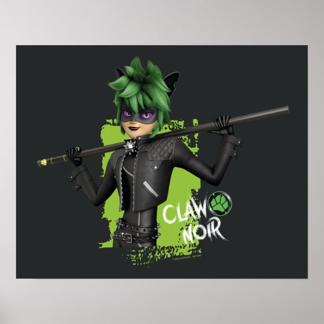 Poster Gráfico de Caracteres Nó de Garra Reversa Miraculo (Frente)