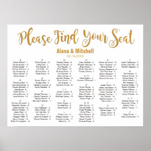 Poster Gráfico de Casamento, Cores Personalizadas da Cali