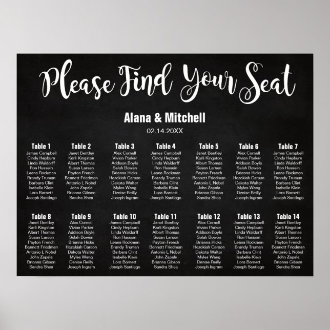 Pôster Gráfico de Casamento, Cores Personalizadas da Cali (Frente)