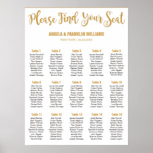 Pôster Gráfico de Casamento, Cores Personalizadas da Cali