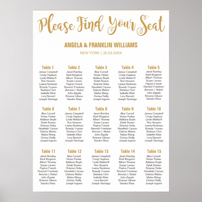 Pôster Gráfico de Casamento, Cores Personalizadas da Cali (Frente)