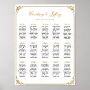 Pôster Gráfico de Casamento, Cores Personalizadas da Cali