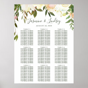 Poster Gráfico de Casamento de Casamento de Mesas Greener