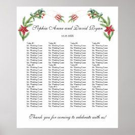 Poster Gráfico de Casamento de Casamentos Feriados de inv