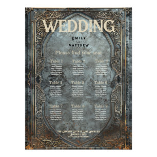 Pôster Gráfico de Casamento de Fantasia de Esplendor Anão
