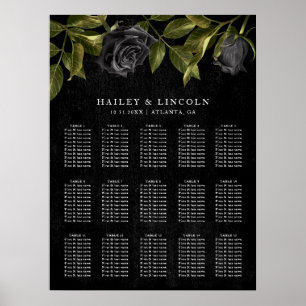 Poster Gráfico de Casamento de Halloween Gótico