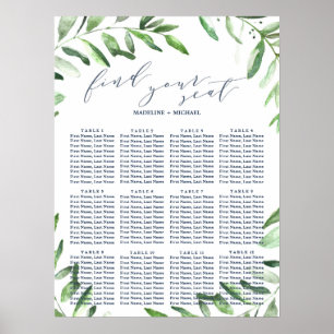 Pôster Gráfico de Casamento de Jardim do Jardim de Olivei