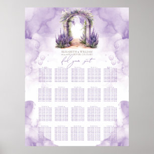 Poster Gráfico de Casamento de Mesa 20