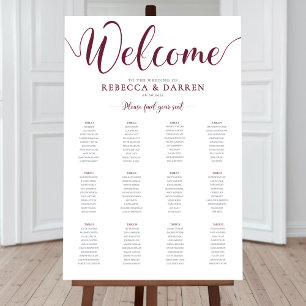 Poster Gráfico de Casamento de Mesas da Borgonha 12