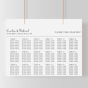 Poster Gráfico de Casamento Minimalista