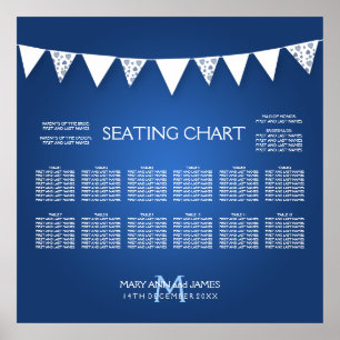 Pôster Gráfico de Casamento Monograma Monograma de Cozedu