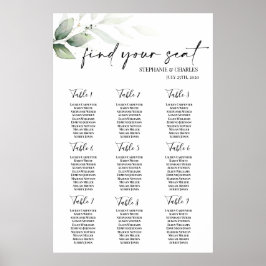 Poster Gráfico de Casamento Verde Simples