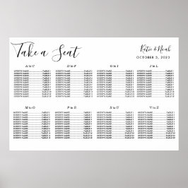 Poster Gráfico de Casamentos Simples e Modernos