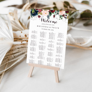 Poster Gráfico de Classificação Alfabética Ilustrado 