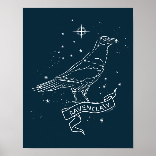 Poster Gráfico de constelação RAVENCLAW™ (Frente)