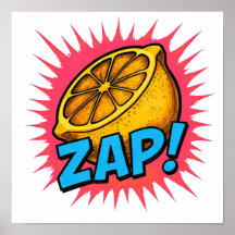 Gráfico de Cor Plana de Alto Contraste: Zealous Za