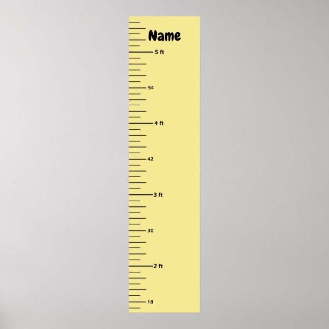 Poster Gráfico de Crescimento Adicionar Nome do Filho e A (Frente)