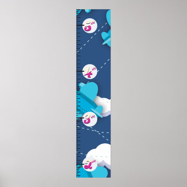 Pôster Gráfico de Crescimento Bi-Plane (Frente)