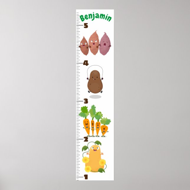 Poster Gráfico de crescimento da ilustração de desenho de (Frente)