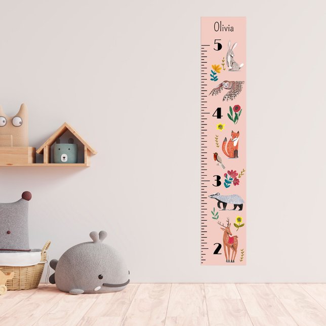 Poster Gráfico de Crescimento de Animais da Floresta Pers (Criador carregado)