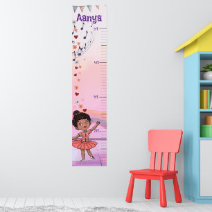 Poster Gráfico de Crescimento de Bailarina Personalizado 