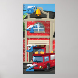 Pôster Gráfico de Crescimento de Estação de Fogo